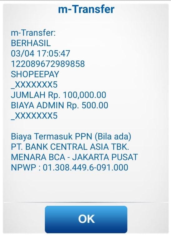 bukti pembayaran