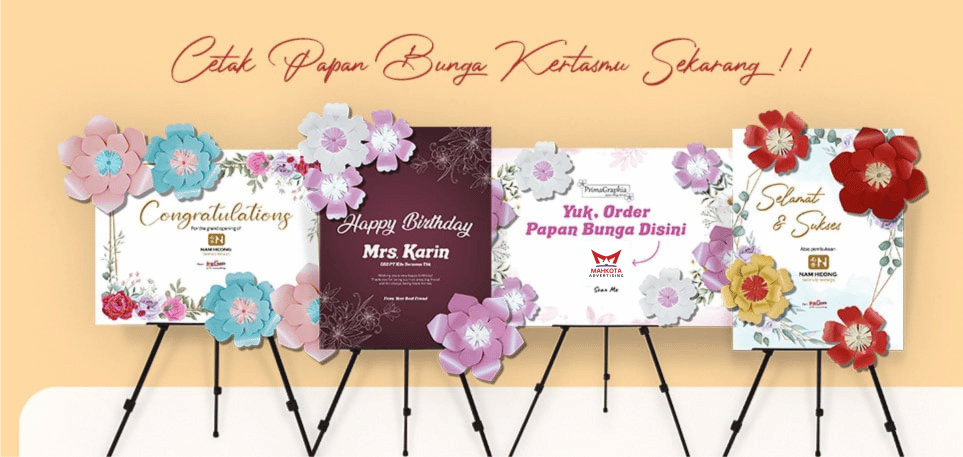 papan bunga